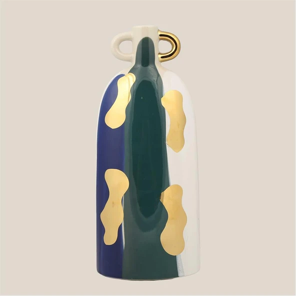 Vitale Seramik Büyük Çan Vazo 16*10*37 cm