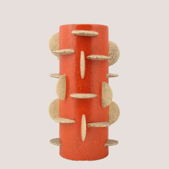 Vitale Seramik Kızıl Summer Çiçeklik 22*22*39 cm