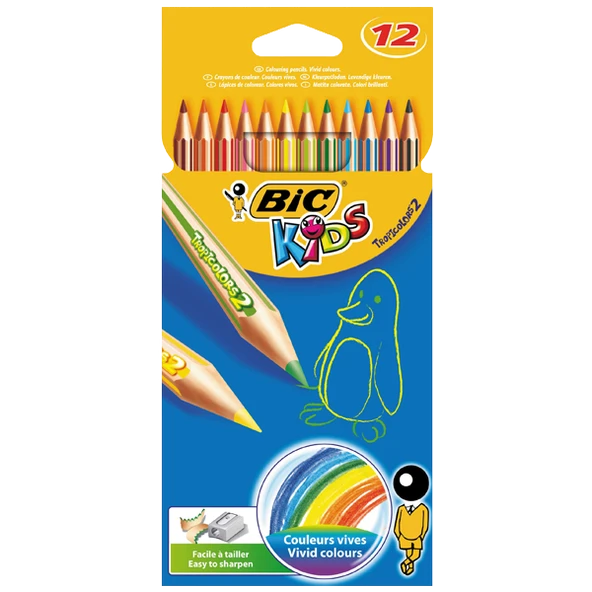 Bic Kuru Boya TropicolorS2 Tam Boy 12 Lİ 832566