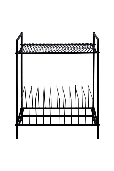 AKIS HOME Plak Ve Pikap Sehpası Metal Siyah - 5