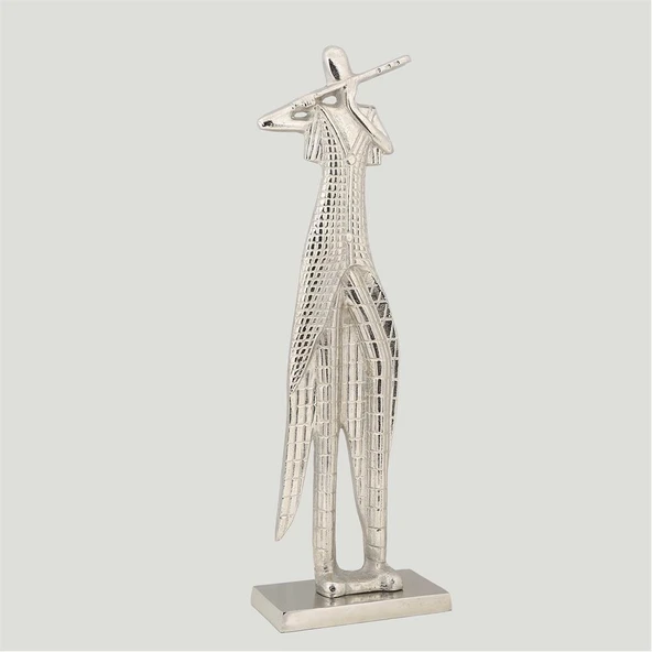 Vitale Metal Flütçü Dekor 10*22*62 cm ürün görseli 1