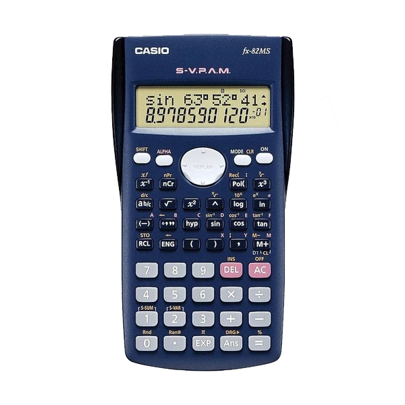 Casio Hesap Makinesi Bilimsel 2 Satır Ekran 240 Fonksiyon FX-82MS 2.Versiyon