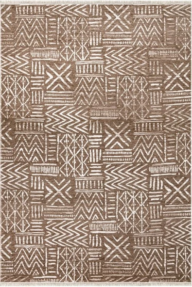 KİLİMİSTA MİLANO ML202 Açık Bej Leke Tutmaz Antialerjik Yıkanılabilir Dokuma Dekoratif Halı Kilim - 4