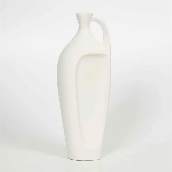 Vitale Beyaz Vazo 8*14*37 cm