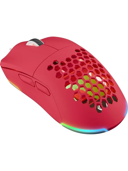 Rampage Blink Pembe RGB Optik Kablolu Oyuncu Mouse - 4