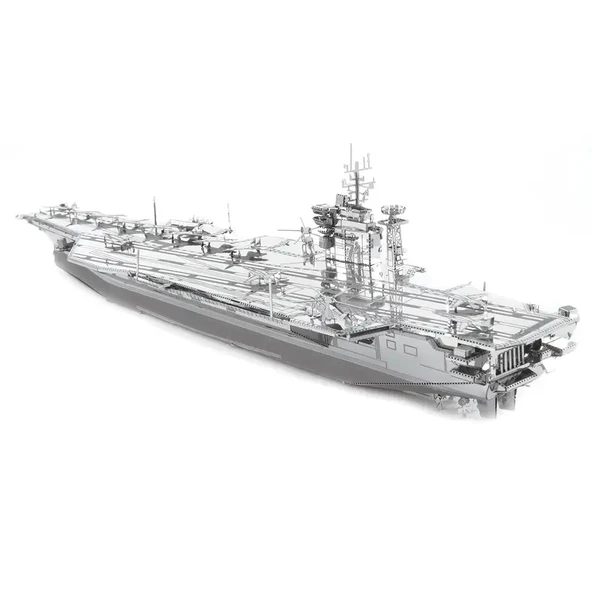 USS Theodore Roosevelt Uçak Gemisi 3D Metal Maket Bulmaca Puzzle modeli kitleri DIY 14+ Yaş 120 parça
