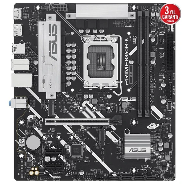 ASUS PRIME B860M-K DDR5 HDMI DP PCIE 5.0 1851p mATX - 2