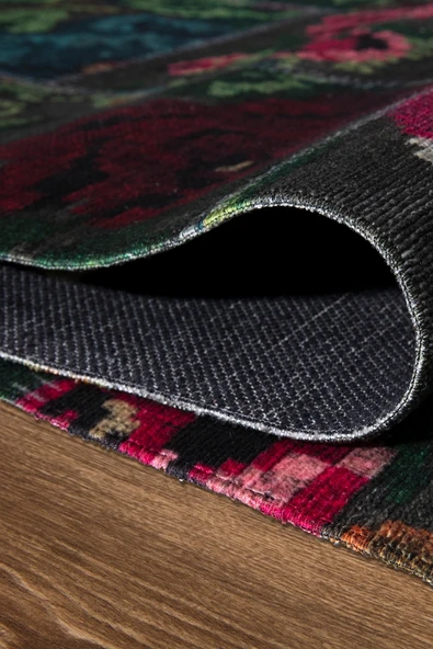 EFES 2302 Patchwork Yumuşak Doku Leke Tutmayan Modern Halı Kilim - 3