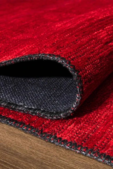 KİLİMİSTA MİLANO ML104 Kırmızı Leke Tutmaz Antialerjik Yıkanılabilir Dokuma Dekoratif Halı Kilim - 5