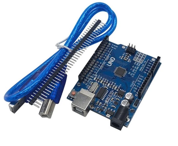 Arduino UNO R3 Geliştirilmiş CH340 Chip + USB Kablo