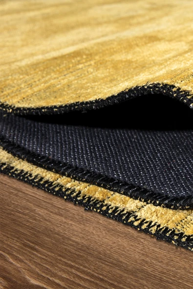 KİLİMİSTA MİLANO ML103 Hardal Leke Tutmaz Antialerjik Yıkanılabilir Dokuma Dekoratif Halı Kilim - 5