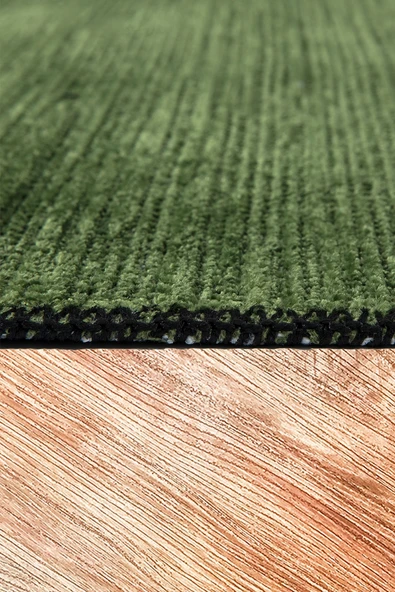 KİLİMİSTA MİLANO ML106 Yeşil Leke Tutmaz Antialerjik Yıkanılabilir Dokuma Dekoratif Halı Kilim - 3