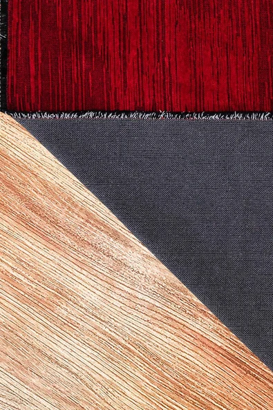 KİLİMİSTA MİLANO ML104 Kırmızı Leke Tutmaz Antialerjik Yıkanılabilir Dokuma Dekoratif Halı Kilim - 2