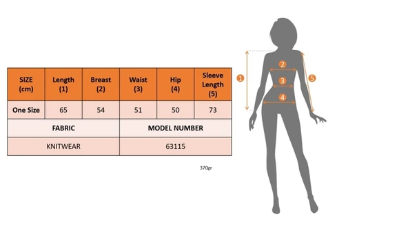 Kadın Uzun Kollu Balıkçı Yaka Triko Bluz - 6
