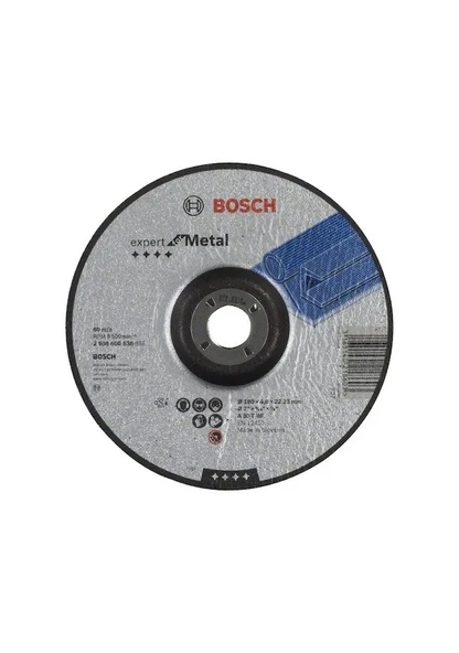 Bosch Metal Taşlama Diski Expert For Metal Bombeli 180x22,23x8,0 mm