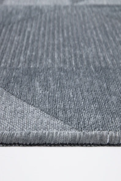 MONET 4127A Gri klasik Modern Toz Tutmayan Halı Kilim - 3