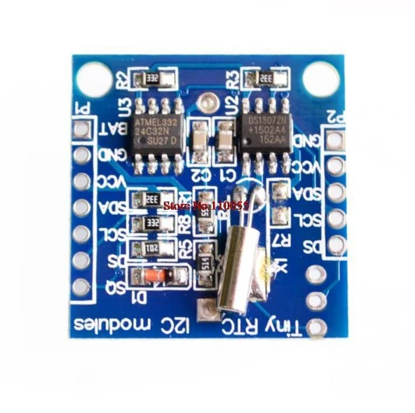 Tiny DS1307 RTC I2C Saat Modülü + Batarya - 1