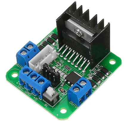 L298N Yeşil Çift H Bridge DC/Step Motor Sürücü Kartı