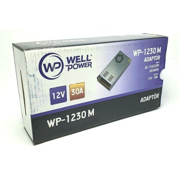 WELL POWER 12V-30A WP-1230 M ADAPTÖR YÜKSEK PERFORMANSLI - 3