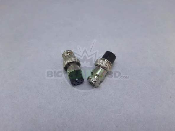 6'lı Mike Konnektör GX-16 - Dişi - Resim 2