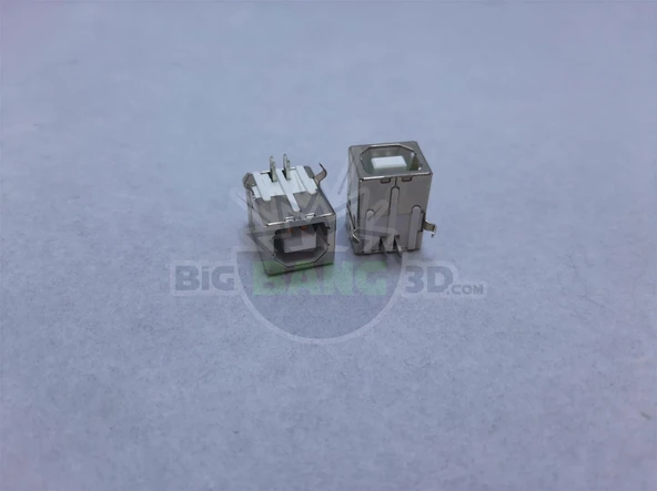 USB B Tipi Dişi Konnektör (Yatık) - Resim 2