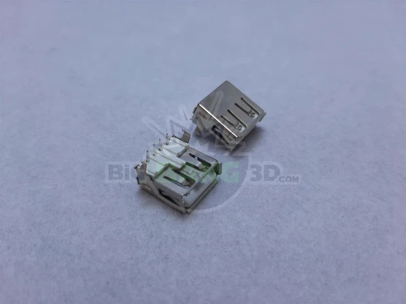 USB A Tipi Şase Konnektör (Yengeç Bacak - Yatık)