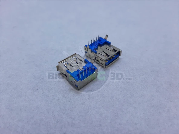 USB 3.0  A Tipi Konnektör (Yatık)