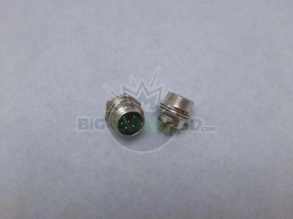 6'lı Mike Konnektör GX-16 - Erkek - Resim 2