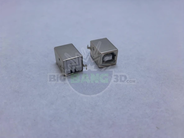 USB B Tipi Dişi Konnektör (Dik)