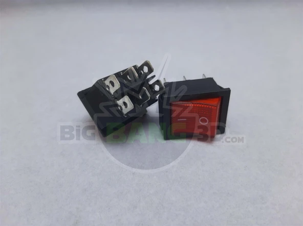 6 Bacaklı Işıklı On Off Anahtar - Resim 2