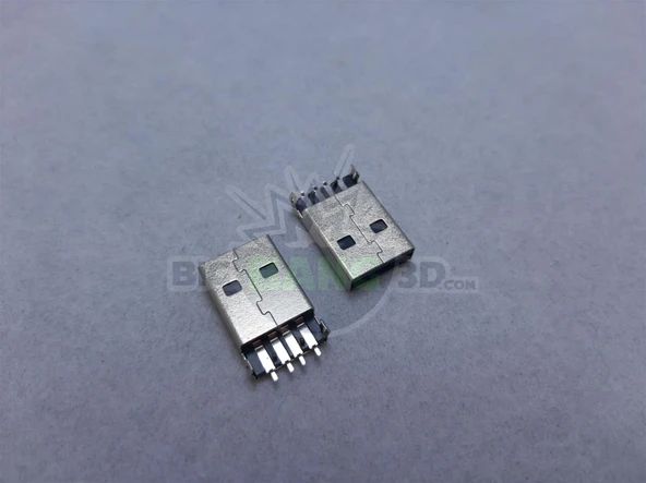 USB A Tipi Erkek Konnektör (Yatık)