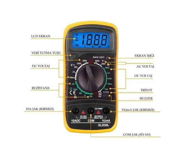 XL830L MULTİMETRE (Mas830L) - 2