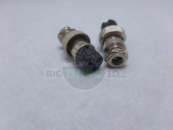 3'lü Mike Konnektör GX-16 - Dişi