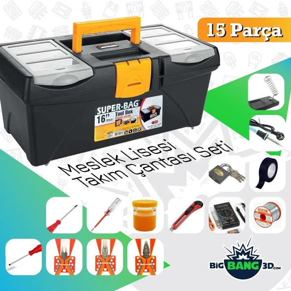 MESLEK LİSESİ TAKIM ÇANTASI SETİ PLUS (ELEKTRİKÇİ TİP) ürün görseli 1