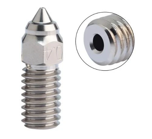 Elegoo Neptune 4 / 4 Pro Paslanmaz Çelik Nozzle 0.4mm ürün görseli 1