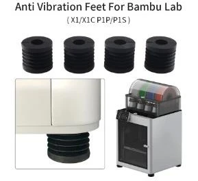 Bambulab P1P / P1S /X1 /X1C Uyumlu Titreşim Önleyici Ayak (4 lü Set) - Resim 3
