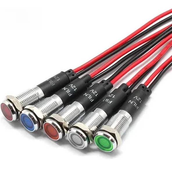 12-24v somun'lu Metal LED