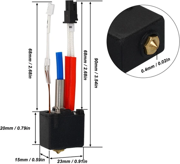 Anycubic Kobra 2 Serisi Hotend - 2