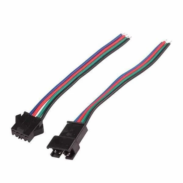 4 Pin JST SM Kablolu Konnektör Seti (5 Adet)