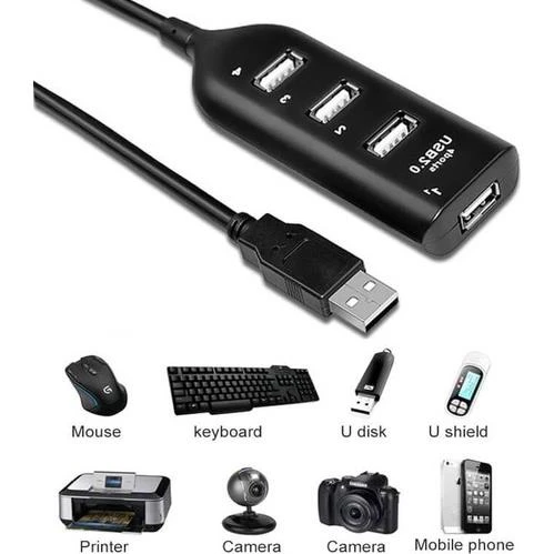 4 Port Usb Çoğaltıcı Çoklayıcı Hub Usb 2.0 Çoklama Pc Laptop - Resim 2