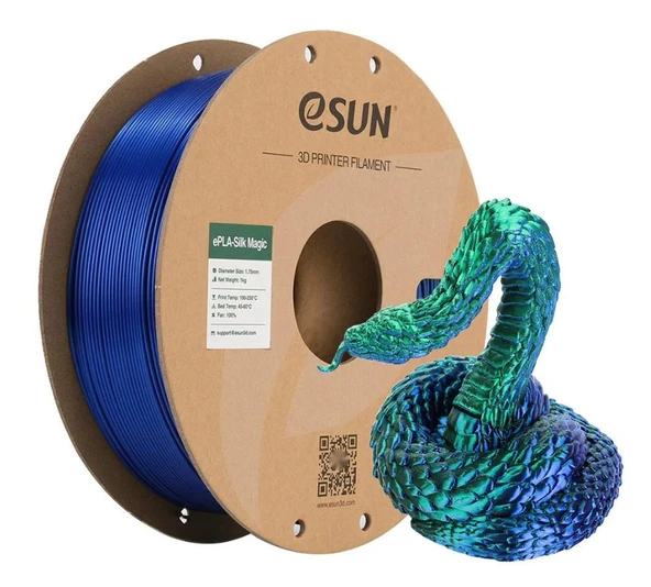 Esun Pla Silk Magic Çift Renk Parlak Filament - Resim 2