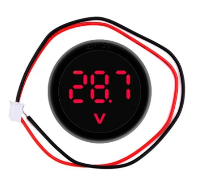 Yuvarlak Voltmetre Dc 4-100v Kırmızı