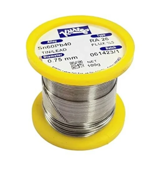 Kurtel Lehim Teli 0.75mm 5 Kanallı 60/40 100Gr - 2