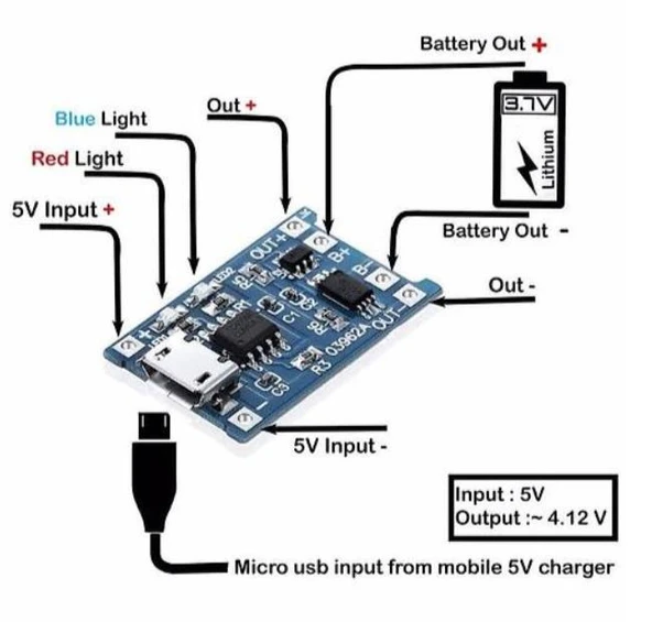 Tp4056 1S Lityum Şarj Devresi - 2