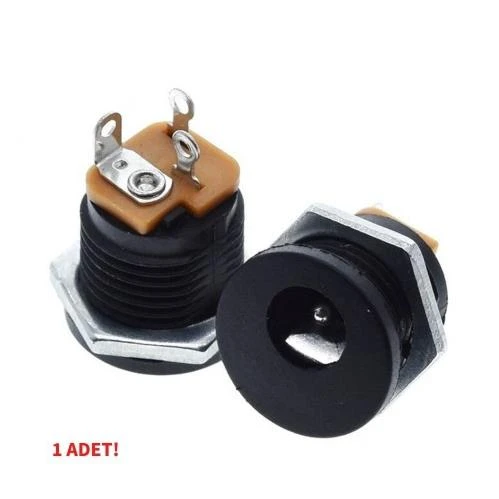 IC-258 DC Jak 2.5mm Somunlu 12mm