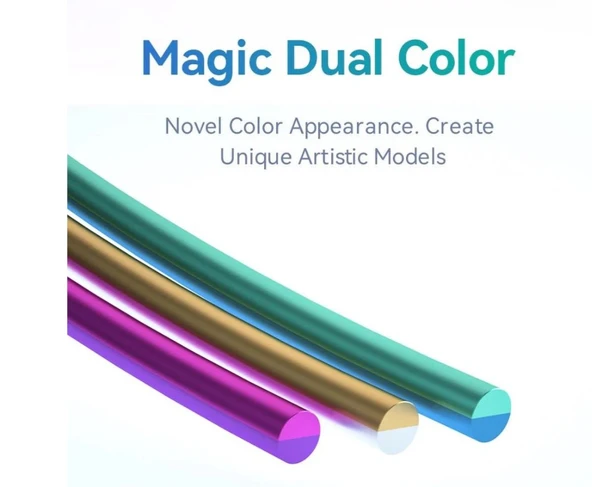 Esun Pla Silk Magic Çift Renk Parlak Filament - Resim 3