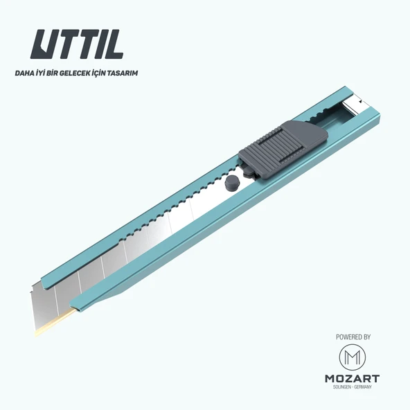 UTTIL PTUK08-EX Cep Tipi Extreme Model 18 mm Metal Maket Bıçağı - 2