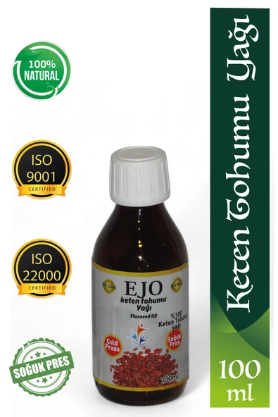 EJO SOĞUK SIKIM KETEN TOHUMU YAĞI / %100 SAF VE DOĞAL KETEN TOHUMU YAĞI
