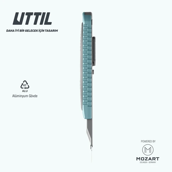 UTTIL NMUK05 Hafifletilmiş Alüminyum Gövdeli 18 mm Maket Bıçağı - 4