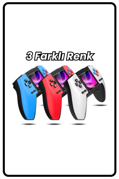 P5     Kırmızı  520 Oyunlu Mini Atari Gamebox Oyun Konsolu Atari Nintendo Gaming Kablosuz Game - 6